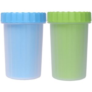 Dog Paw Cleaner Blue and Green, Dog Owner Gifts