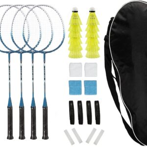 Badminton Rackets - Set of 4 for Backyard Sports