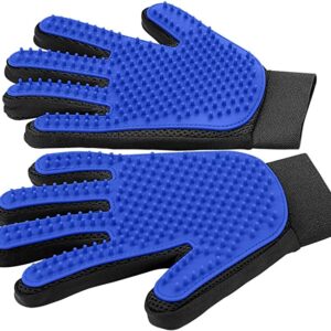 Pet Grooming Glove – Gentle Deshedding Brush Glove