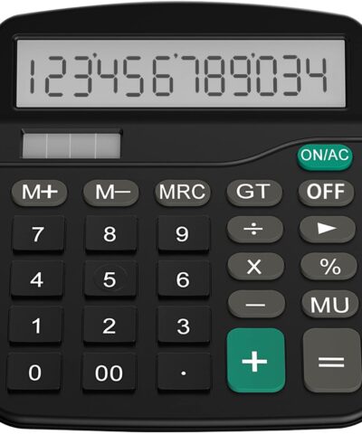 Helect Standard Function Desktop Calculator- Black