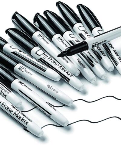 Volcanics Black Dry Erase – Whiteboard Markers