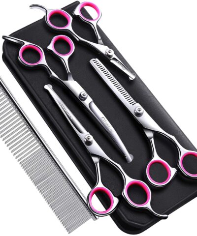 Professional Dog Grooming Scissors Kit, Heavy Duty