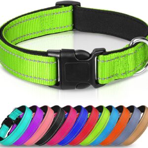 Reflect Dog Collar,12 Colors, Soft Neoprene Padded