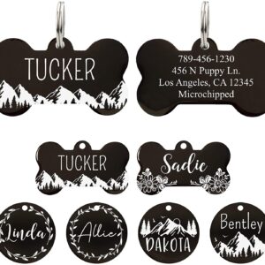 Stainless Steel Pet ID Tag Dog & Cat Name Tags