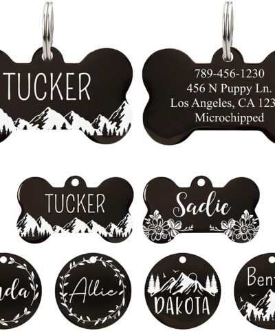 Stainless Steel Pet ID Tag Dog & Cat Name Tags