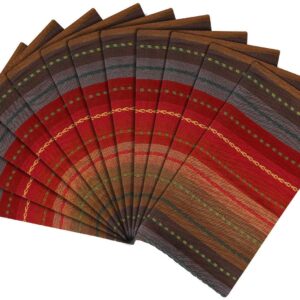 100% Cotton Kitchen Cloth Table Napkins, Multi Colours