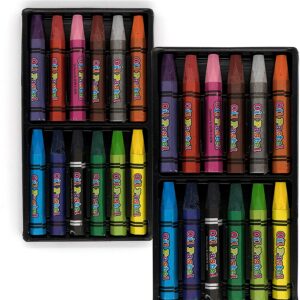 Jumbo Oil Pastels 24 Color Crayons Oil Paint Sticks