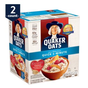 Quaker Oats, Quick 1-Minute Oatmeal, 40 oz Bags,