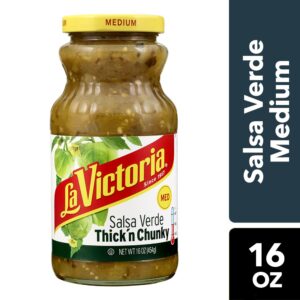 La Victoria Medium Thick'n Chunky Salsa Verde, 16 oz